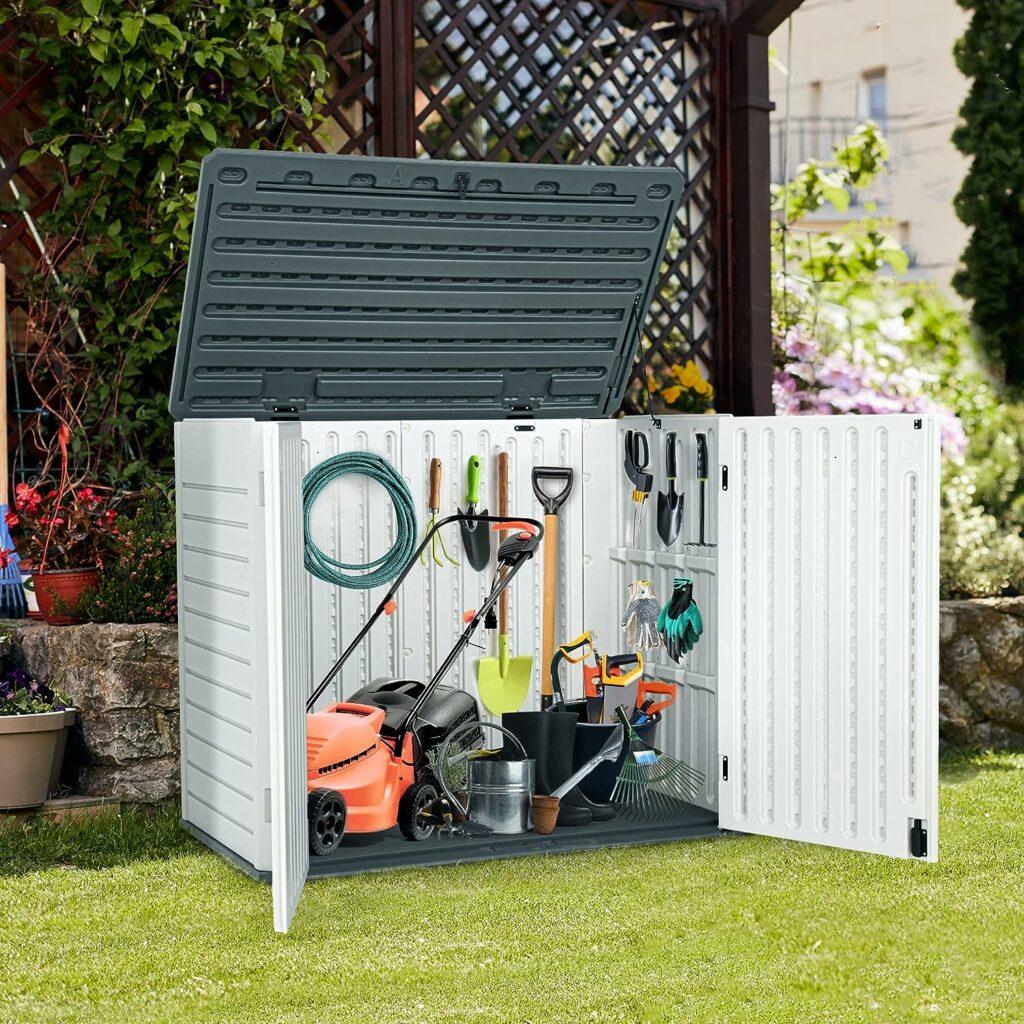 shed kit yitahome horizontal shed storage