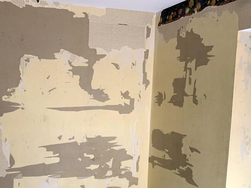 skim coat over wallpaper